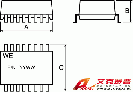 WE-LAN 以太網(wǎng)變壓器  749010010 圖片