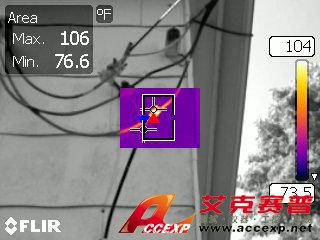 FLIR T250 熱像儀檢測電線