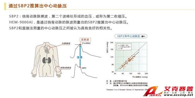 通過SBP2推算出中心動脈壓