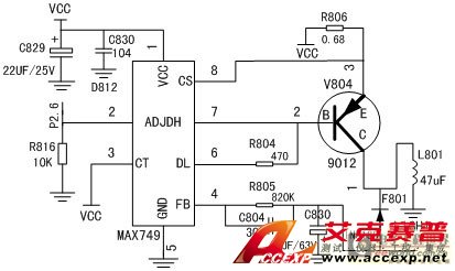 MAX749工作電路設(shè)計