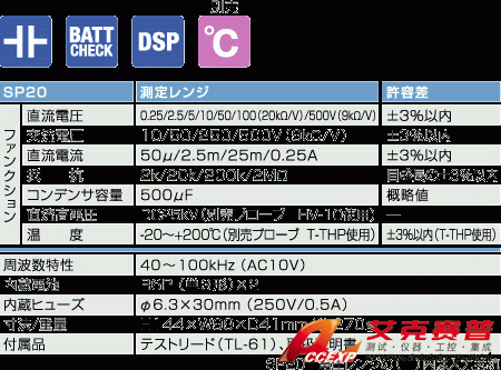 SP20指針式萬(wàn)用表|日本三和Sanwa模擬式萬(wàn)用表SP-20