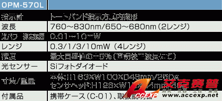 OPM-570L激光功率計