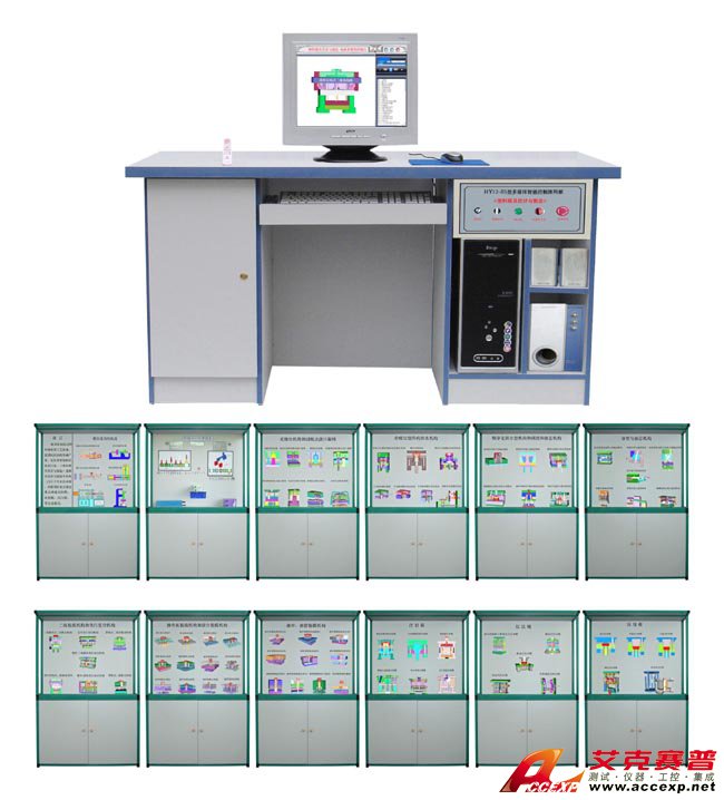 多媒體智能控制《塑料模具設計與制造》陳列柜