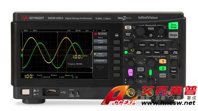 keysight是德 DSOX1202A 示波器：70/100/200 MHz，2 個模擬通道N