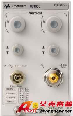 keysight是德 86105C 9 GHz 光 / 20 GHz 電采樣模塊，750 至 165